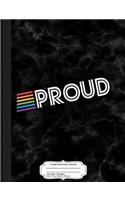 Retro Rainbow Proud Composition Notebook: College Ruled 93/4 X 71/2 100 Sheets 200 Pages for Writing