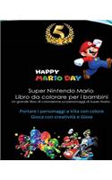 Super Nintendo Mario Libro Da Colorare Per I Bambini