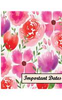 Important Dates: Record All Your Important Dates & Daily To Do Lists. To reduce Time and increase Performance.
