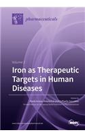 Iron as Therapeutic Targets in Human Diseases