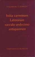 Initia carminum Latinorum saeculo undecimo antiquiorum. Supplementband