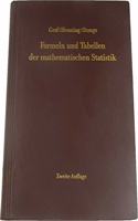 Formeln Und Tabellen Der Mathematischen Statistik