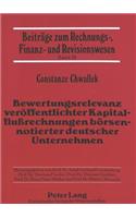 Bewertungsrelevanz veroeffentlichter Kapitalflurechnungen boersennotierter deutscher Unternehmen