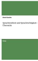 Sprachreinheit und Sprachrichtigkeit - Eine Übersicht