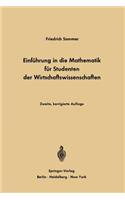 Einführung in die Mathematik für Studenten der Wirtschaftswissenschaften