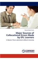 Major Sources of Collocational Errors Made by EFL Learners