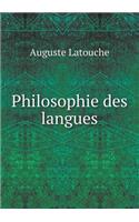 Philosophie Des Langues