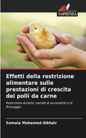 Effetti della restrizione alimentare sulle prestazioni di crescita dei polli da carne