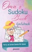 Oma's Sudoku Buch Mittel bis Extrem Schwer Mit Lösung Großdruck