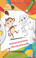 Animale divertente - Libro da colorare - 100 pagine da colorare per bambini