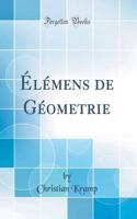 Ã?lÃ©mens de GÃ©ometrie (Classic Reprint)