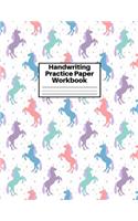 Handwriting Practice Paper Workbook