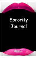 Sorority Journal Hot Pink Lips Lined Journal Pages