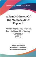 Family Memoir Of The Macdonalds Of Keppoch