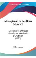 Menagiana Ou Les Bons Mots V2