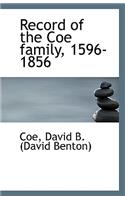 Record of the Coe Family, 1596-1856