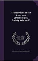 Transactions of the American Entomological Society Volume 15: (English)