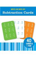 Write-On Wipe-Off Subtraction Cards