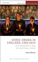 Verse Drama in England, 1900-2015