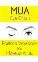 MUA Eye Charts Portfolio Workbook for Makeup Artists: Luna Edition