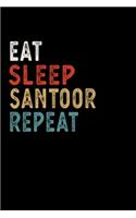 Eat Sleep Santoor Repeat Funny Musical Instrument Gift Idea