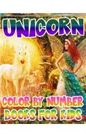 Unicorn Color By Number Books For Kids