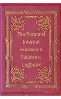 The Personal Internet Address & Password Logbook
