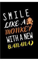 Smile like a monkey with a new banana