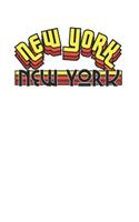 Cool Retro Style New York NY NYC 120 Page Notebook Lined Journal for New Yorkers