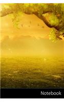 Notebook: Fantasy Landscape Tree Notebook / Journal / Diary / Composition book - 6 x 9 inches (15,24 x 22,86 cm), 150 pages, glossy finish.