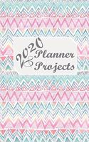 2020 Planner and Projects: 2020 Calendar, Monthly and Weekly Planner, Project Notebook, Project Management Organizer, Project Monitoring and Report(2 Femme-Dated Version)