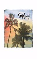Sydney: Australian Holiday Christmas Notebook With Lined College Ruled Paper For Taking Notes. Stylish Tropical Travel Journal Diary 6 x 9 Inch Soft Cover. 