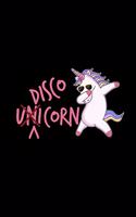 Disco Unicorn: 6x9 Disco - blank with numbers paper - notebook - notes