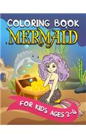 Mermaid Coloring Book for Kids Ages 2-4