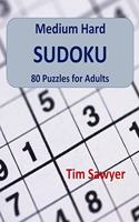 Medium Hard Sudoku: 80 Puzzles for Adults(5 Sawyer Sudoku)