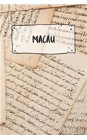 Macau: Ruled Travel Diary Notebook or Journey Journal - Lined Trip Pocketbook for Men and Women with Lines