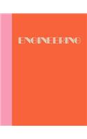 Engineering: 8 1/2 x 11", 120 Page Graph Paper Notebook for Drafting and Design