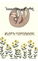 Sloth Notebook: Sloths Notebook (Composition Book Journal) (8.5 x 11 Large) Notebook for Writing & Drawing 110 Pages