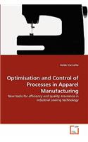 Optimisation and Control of Processes in Apparel Manufacturing