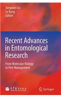 Recent Advances in Entomological Research