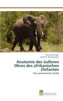 Anatomie des äußeren Ohres des afrikanischen Elefanten