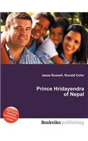 Prince Hridayendra of Nepal