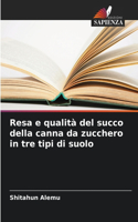 Resa e qualità del succo della canna da zucchero in tre tipi di suolo