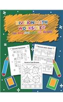 Division Math Worksheet for 2nd, 3rd and 4th grade
