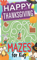 Happy Thanksgiving Mazes for kids