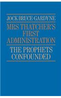 Mrs Thatcher's First Administration