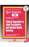 Clinical Specialist in Adult Psychiatric and Mental Health Nursing: Passbooks Study Guide