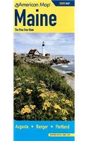 Maine State Map: The Pine Tree State(American Map)