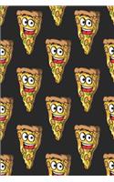 Funny Pizza Slice Pattern: Novelty Gifts - Lined Notebook Journal (6 X 9) - For Pizza Lovers