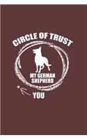 Circle of Trust German Shepherd: 6x9 lined notebook